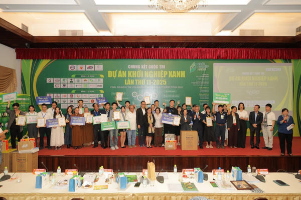 Vinh danh 13 dự án tiêu biểu tại cuộc thi Dự án Khởi nghiệp xanh 2025