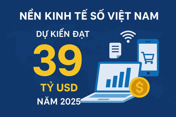 Kinh tế số Việt Nam dự kiến đạt 39 tỷ USD năm 2025