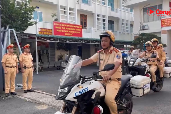 Cảnh sát giao thông toàn quốc mở cao điểm bảo đảm trật tự an toàn giao thông
